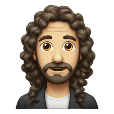 jew with long curls sticker