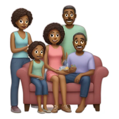 Family soins the chenille sticker