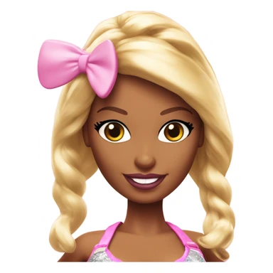 Blonde Go-go dancer Enid Sinclair Barbie,  wearing bunny ears  sticker