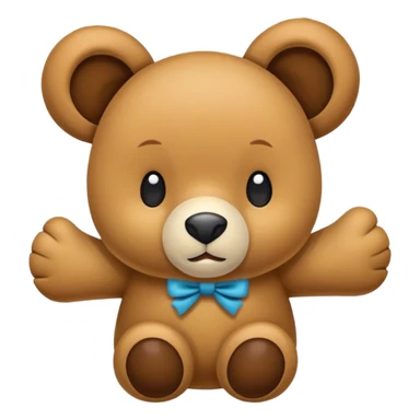 orsacchiotto con fiocco in testa sticker