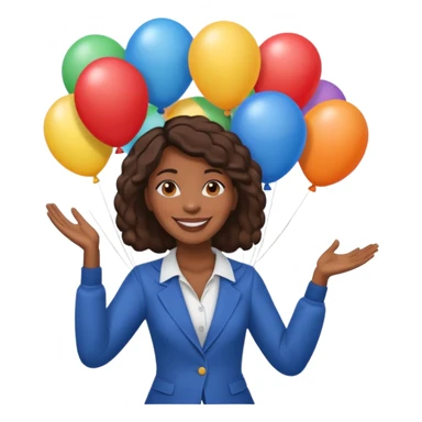 Street Balloon Seller black woman  sticker