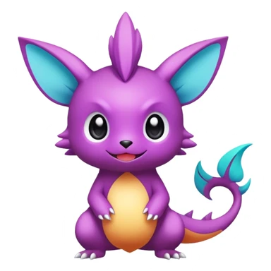 Cute cartoonic anime-Fantasy-Fakémon-creature (full body) sticker