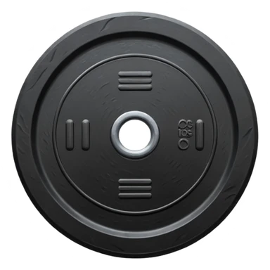 a black weight plate sticker