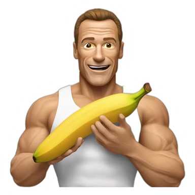 Jean Claude van Damme qui mange une banane sticker
