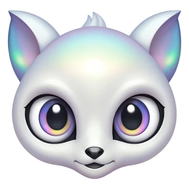  Iridescent white pale fakemon-creature  sticker