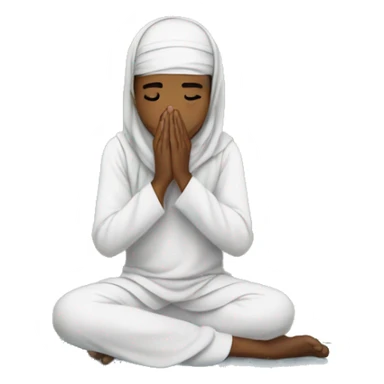 Muslim doing Sujood sticker