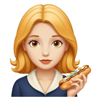 Female and Butterscotch éclair combined  sticker