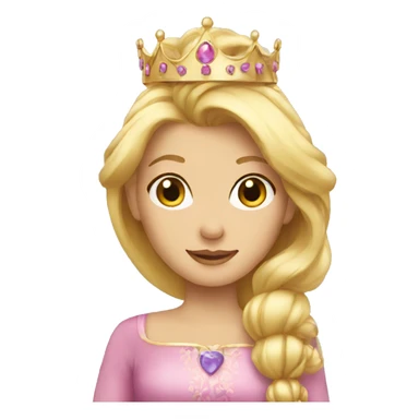 Blond princess sticker