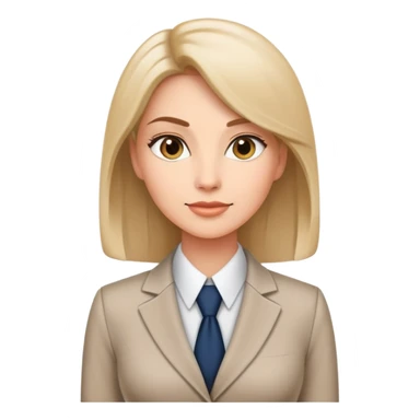 ceo woman confidently wears smart business attire sticker