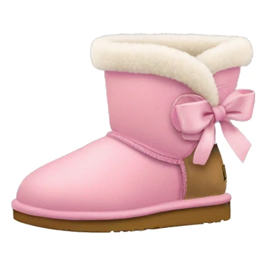 Ugg com laço rosa  sticker