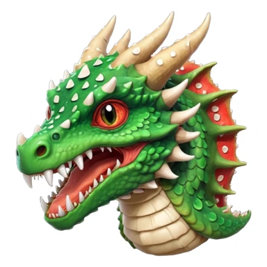 poisonous mushroom dragon beast portrait, head and shoulders only, small dragon face, mushroom cap scales, glowing green spores, sharp teeth, fantasy animal monster vibe, 3D cartoon, mobile game icon style, clean background, no text, no watermark

 sticker