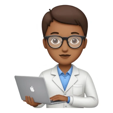 technologist with laptop sticker