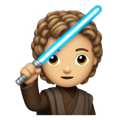 Anakin Skywalker with a Jedi braid sticker