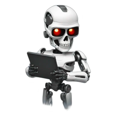 terminator with a tablet sticker