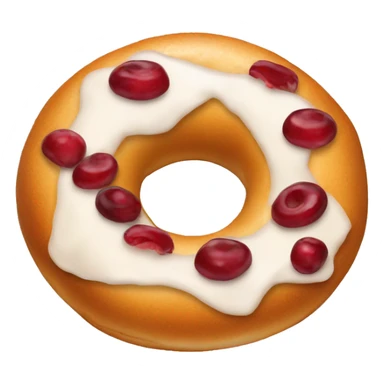 Cranberry bagel  sticker