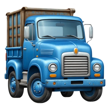 camion bleu sticker