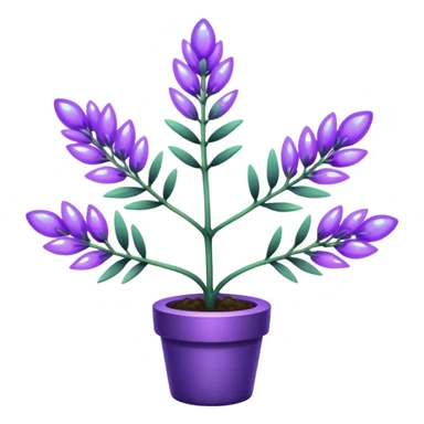 create a holographic lavender plant sticker
