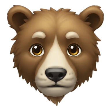 orsacchiotto antropomorfo ispido e senza un occhio sticker