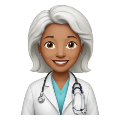 older black female physician sticker