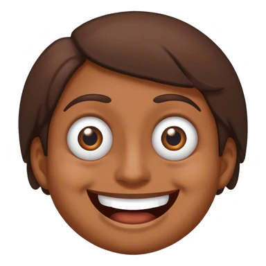 Twitching eye with a funky smile sticker