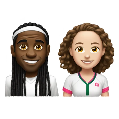 lil wayne and jelena ostapenko sticker