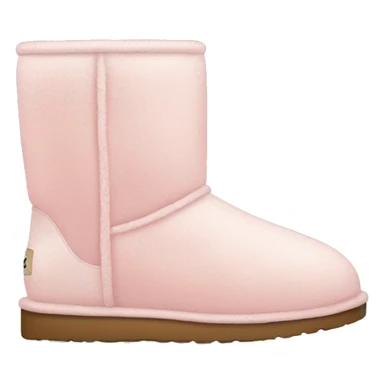 light pink cozy ugg boot sticker