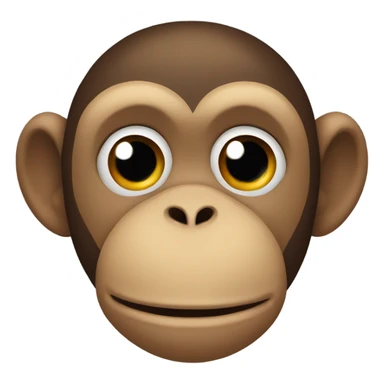 Monkey covering its mouth sticker