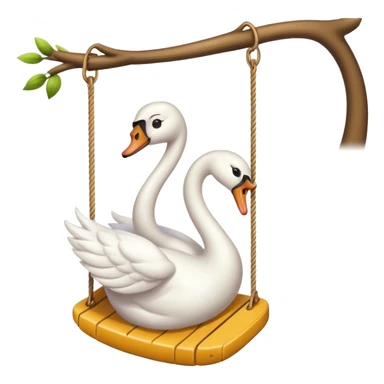 swan swing sticker