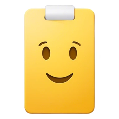 yellow card  sticker