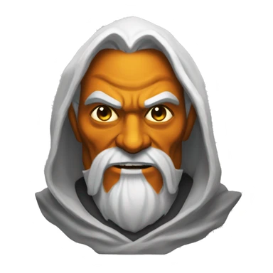 half-orc male wizard necromancer pumpkin sticker