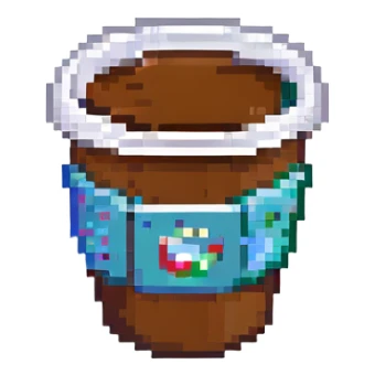 coffee cup sticker