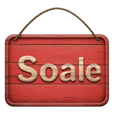 "FOR SALE" sign sticker