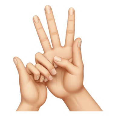 Palm with middle finger facing down sticker