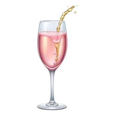 pink champagne emoji sticker
