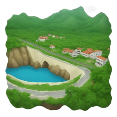 Paisaje lagos sticker