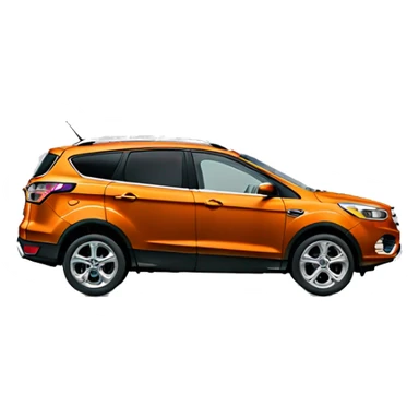 Single Orange ford escape titanium sticker
