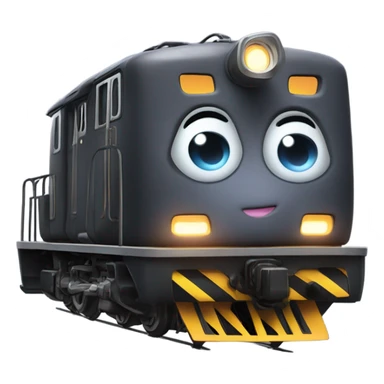 A electric locomotive (With little Kirby shiny eyes) sticker