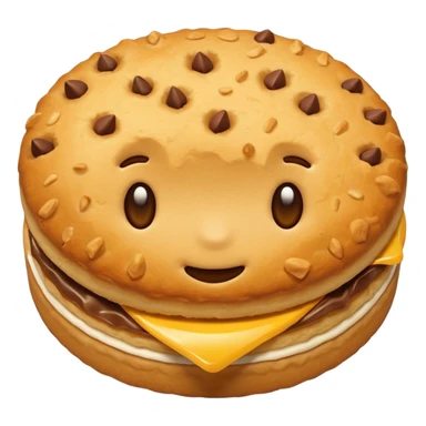 Biscuit simple sans visage sticker