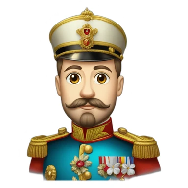 Russian Emperor Nicholas II sticker