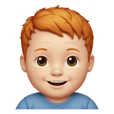 ginger baby boy sticker