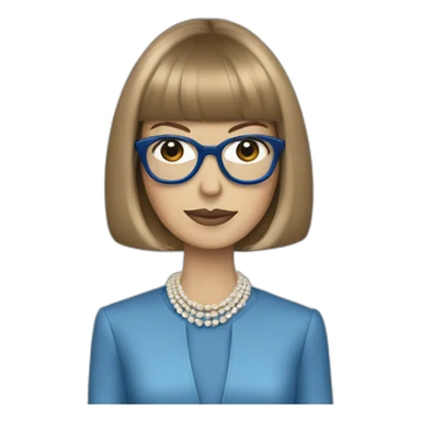 blue anna wintour sticker