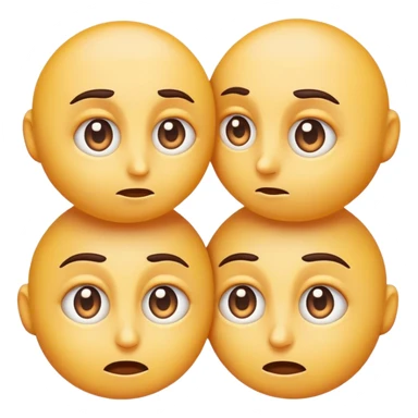 emoji eyes looking up then down sticker