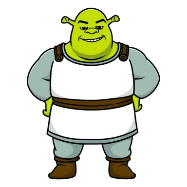 Shrek ogre sticker