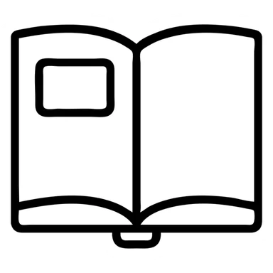 book with red page nothing written on it and with a brown cover sticker