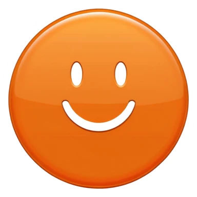 Orange circle with a white M in the Middle sticker