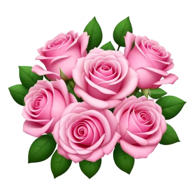 Pink bouquet of roses sticker