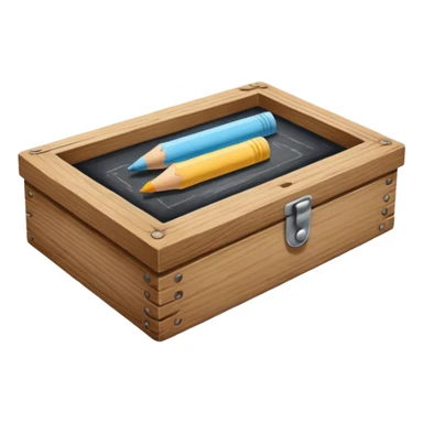 school chalk box sticker