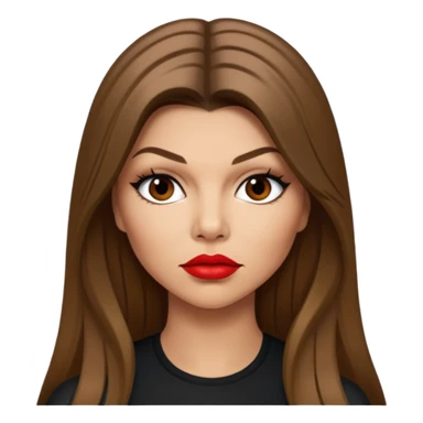 Fergie from Black Eyed Peas with long hair sticker