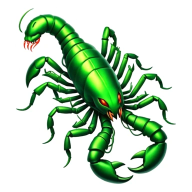 Electric scorpion oozing venom  sticker