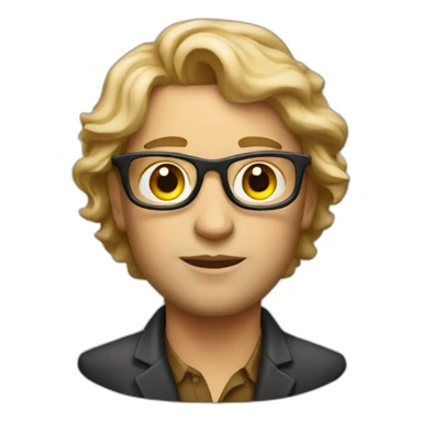 modern art curator sticker